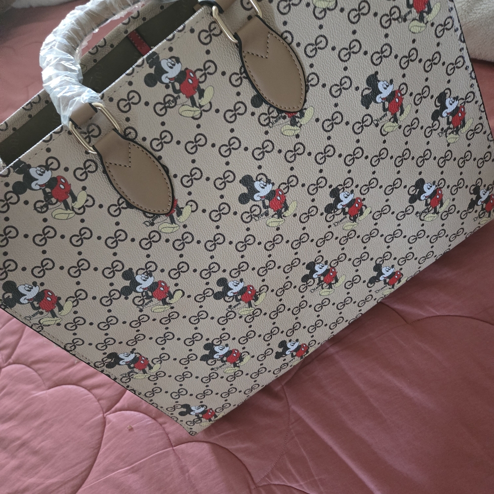 Mickey Mouse Patterned Tote Bag